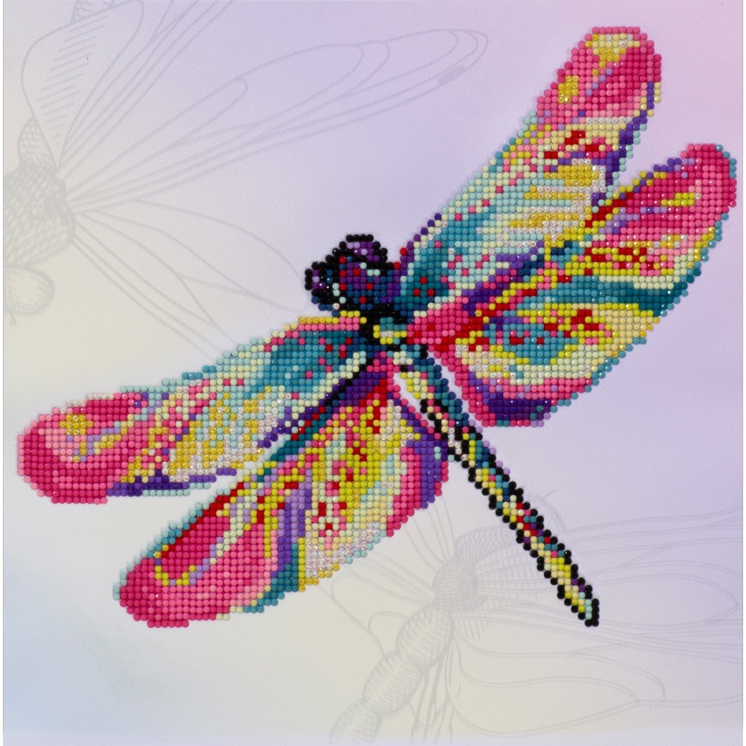 Dragon Fly Glisten | Diamond Painting Kits Animals | Diamond Dotz