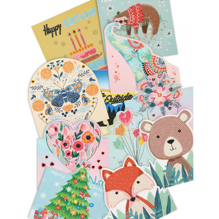 Diamond Dotz Greeting Cards - Value 12 Pack - 6 x 6 in