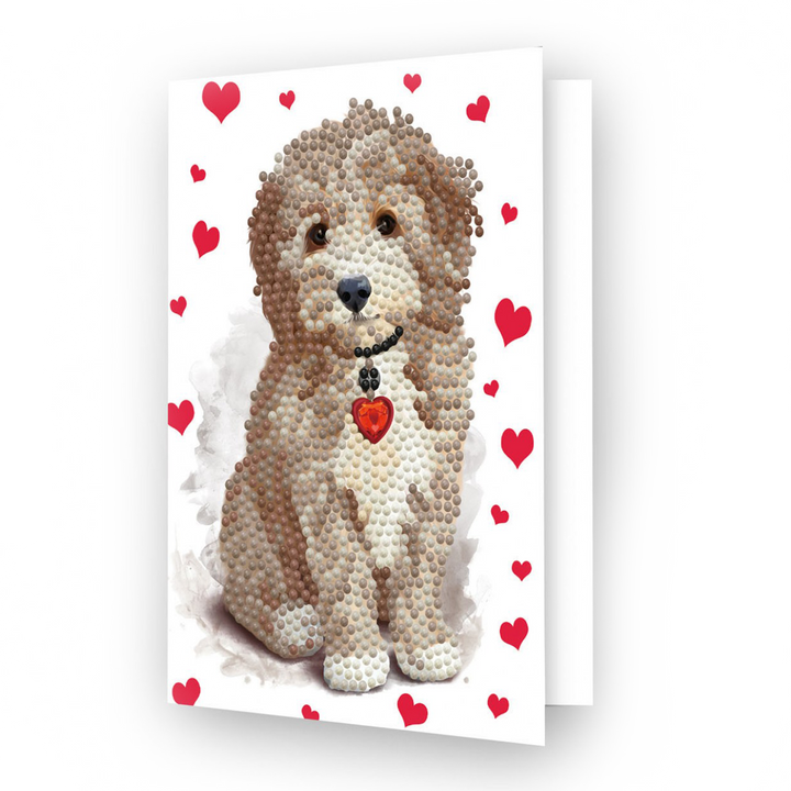 Diamond Dotz Lovely Boy - Diamond Painting Greeting Card
