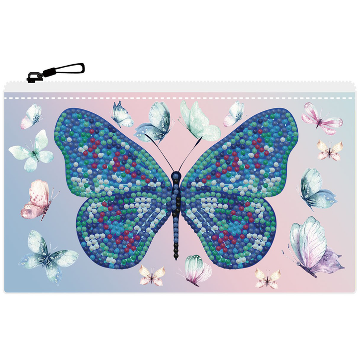 Diamond Dotz Butterfly Days Zipper Pouch - 5.51 x 8.46 in
