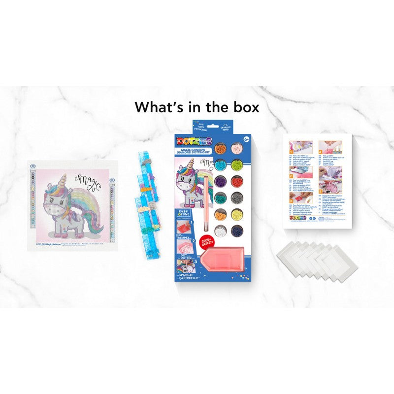 Diamond Dotz DOTZIES Magic Rainbow Diamond Painting - 9.8" x 9.1"