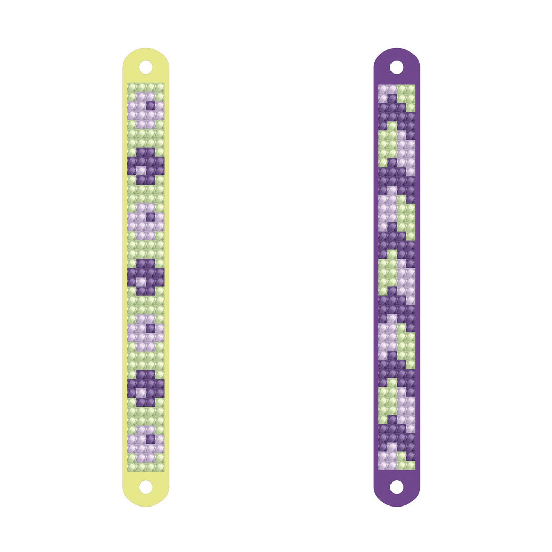 Diamond Dotz Spring Bracelets - 0.6" x 5.5"