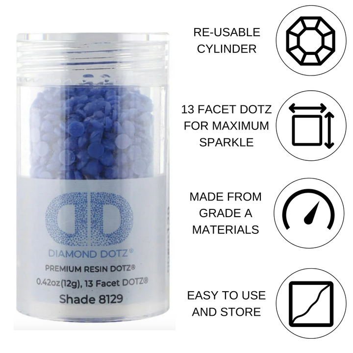 Diamond Dotz 2.8MM 12G DOTZ Cylinder - Dark Reflex Blue