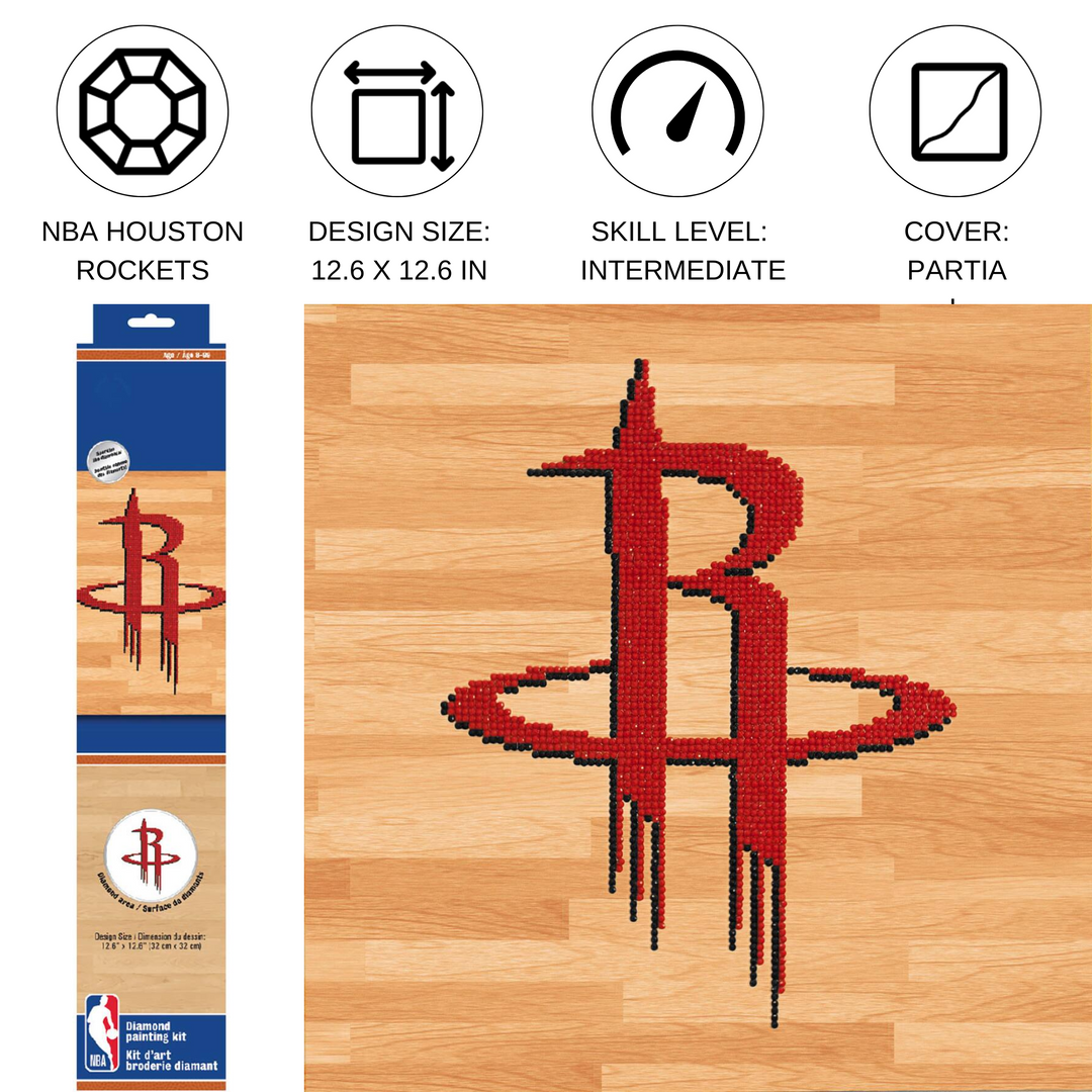 Diamond Dotz NBA Houston Rockets - 12.6" x 12.6"