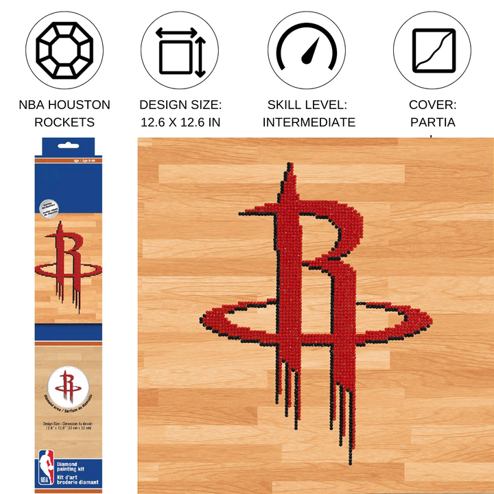 Diamond Dotz NBA Houston Rockets - 12.6" x 12.6"