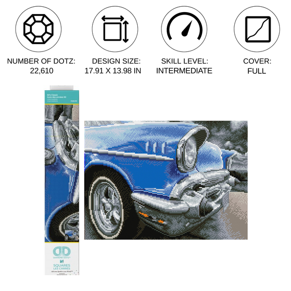 50's Classic | Diamond Painting Kits Cars | Diamond Dotz – DIAMOND