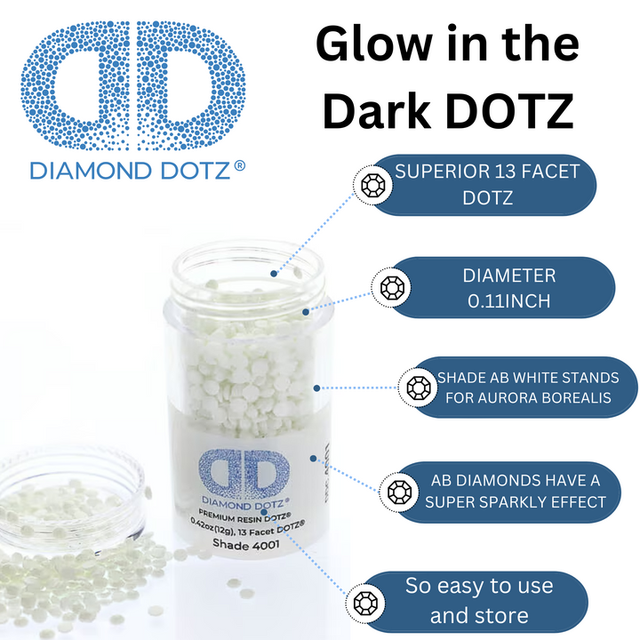 Diamond Dotz 2.8MM 12G DOTZ Cylinder - Glow in the Dark