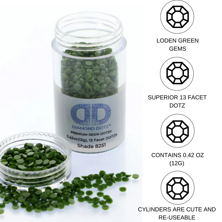 Diamond Dotz 2.8MM 12G DOTZ Cylinder - Loden Green