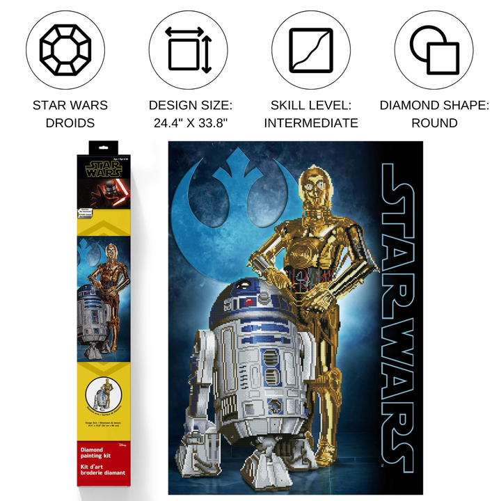 Diamond Dotz Star Wars Droids - 24.4 x 33.8 in