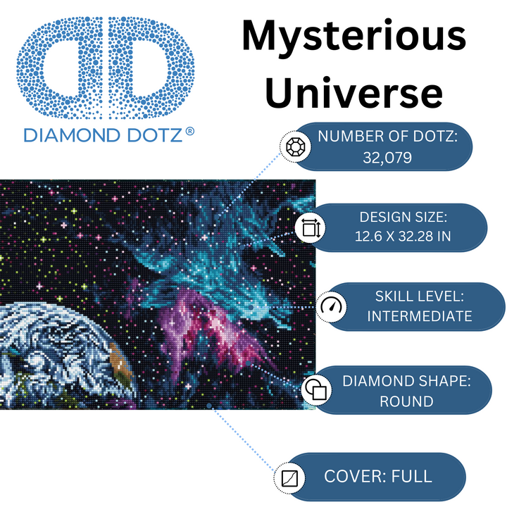 Diamond Dotz Mysterious Universe - 12.6 x 32.28 in