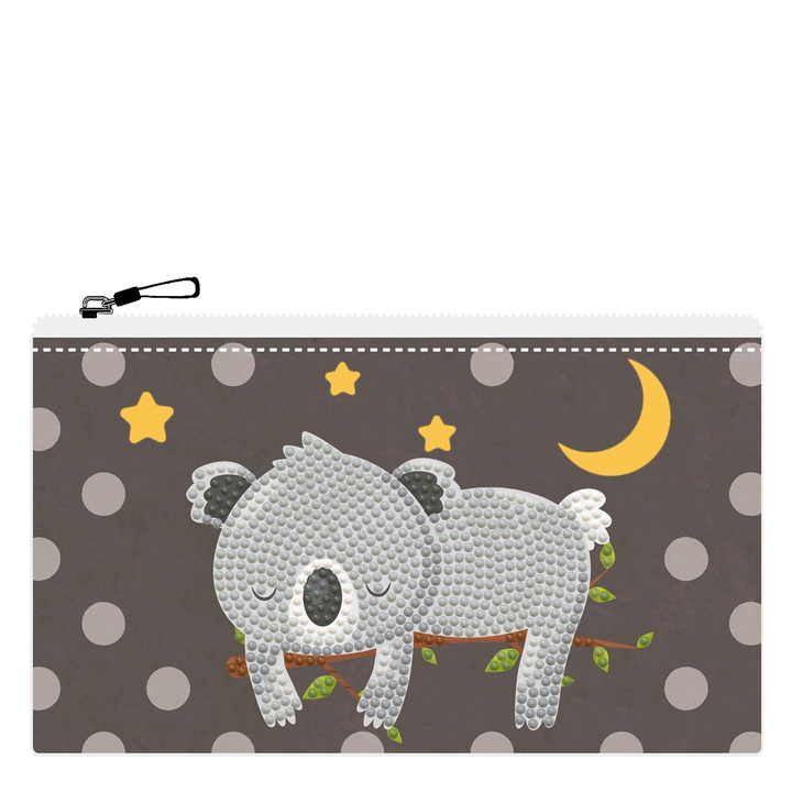 Diamond Dotz Sleepy Time Koala Zipper Pouch - 5.51 x 8.46 in