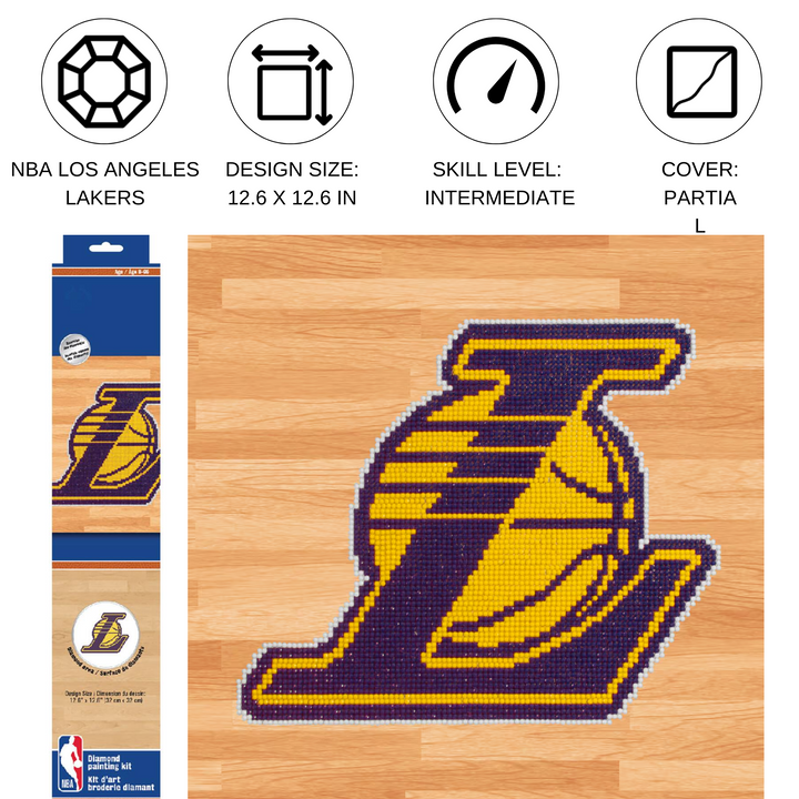 Diamond Dotz NBA Los Angeles Lakers - 12.6 x 12.6 in