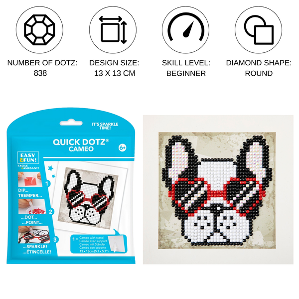 Quick Dotz Cool Sunnies | Diamond Painting Kits for Kids | Diamond