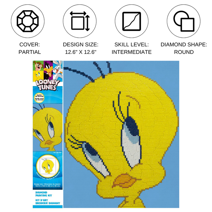 Diamond Dotz Tweety - 12.6 x 12.6 in