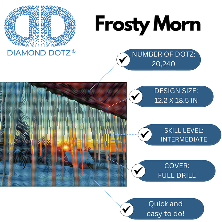 Diamond Dotz Frosty Morn - 18.5 x 12.2 in