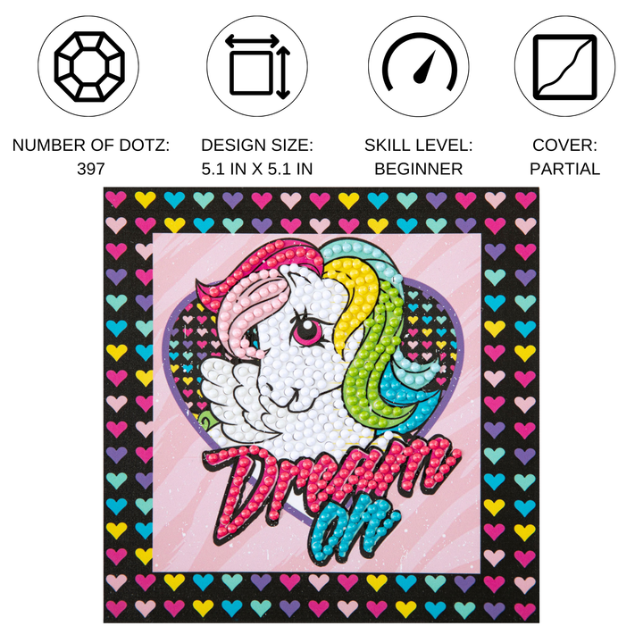 Diamond Dotz Quick Dotz MLP Retro Dream On - 5.1 x 5.1 in