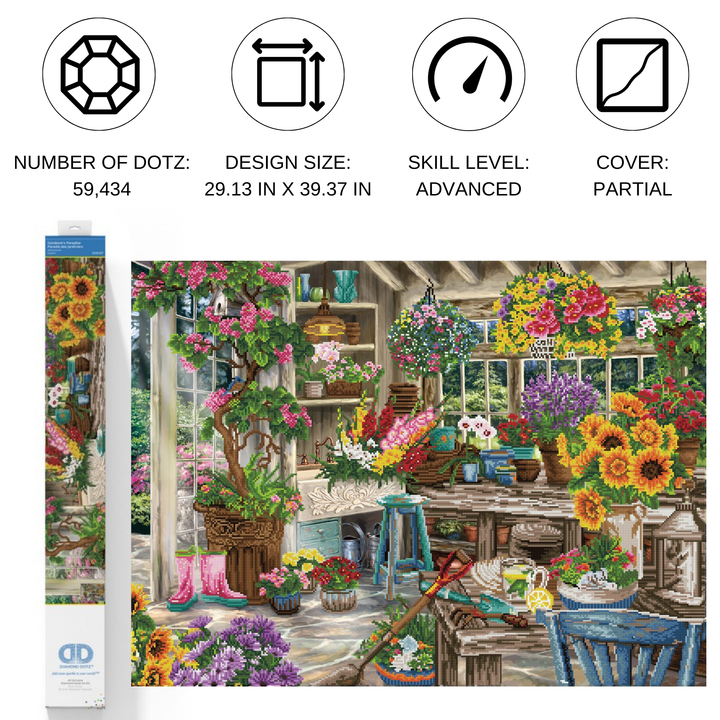 Diamond Dotz Gardener’s Paradise - 29.13 x 39.37 in