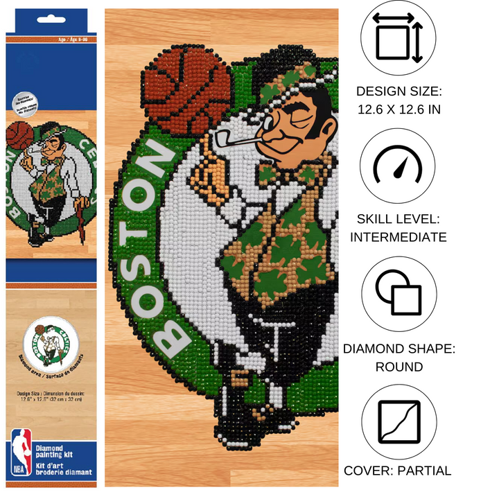 Diamond Dotz Boston Celtics - 12.6 x 12.6 in