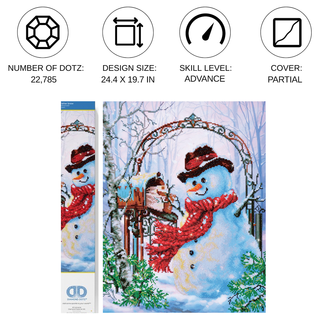 Diamond Dotz Father Snow - 24.4 x 19.7 in