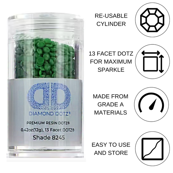 2.8MM 12G DOTZ Cylinder - Kelly Green | Diamond Painting Beads