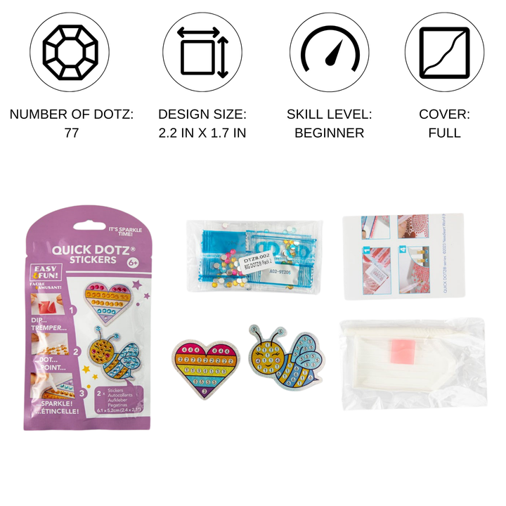 Diamond Dotz BIG DOTZ Stickers Pack 3 - Dairy Cream