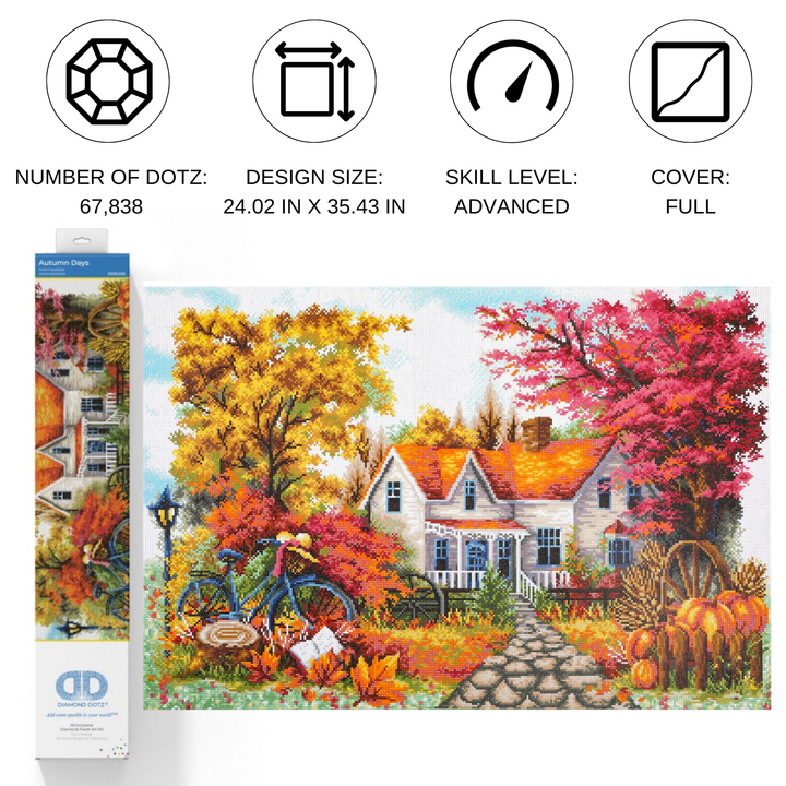 Diamond Dotz Autumn Days - 35.43 x 24.02 in