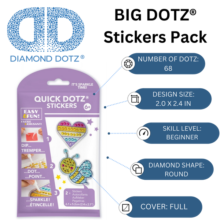 Diamond Dotz Quick Dotz Big Dotza Pack 2 - Love BUZZ