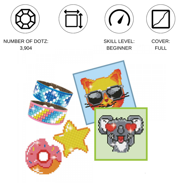 Diamond Dotz DOTZIES Variety Kit - 6 Projects
