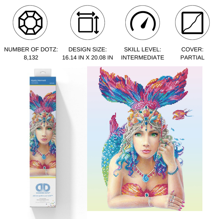 Diamond Dotz Mystic Mermaid - 16.14 x 20.08 in