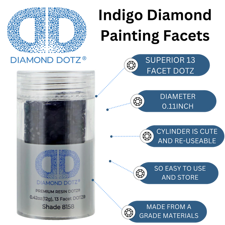 Diamond Dotz 2.8MM 12G DOTZ Cylinder - Indigo
