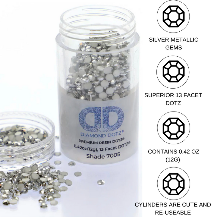 Diamond Dotz 2.8MM 12G DOTZ Cylinder - SILVER METALLIC