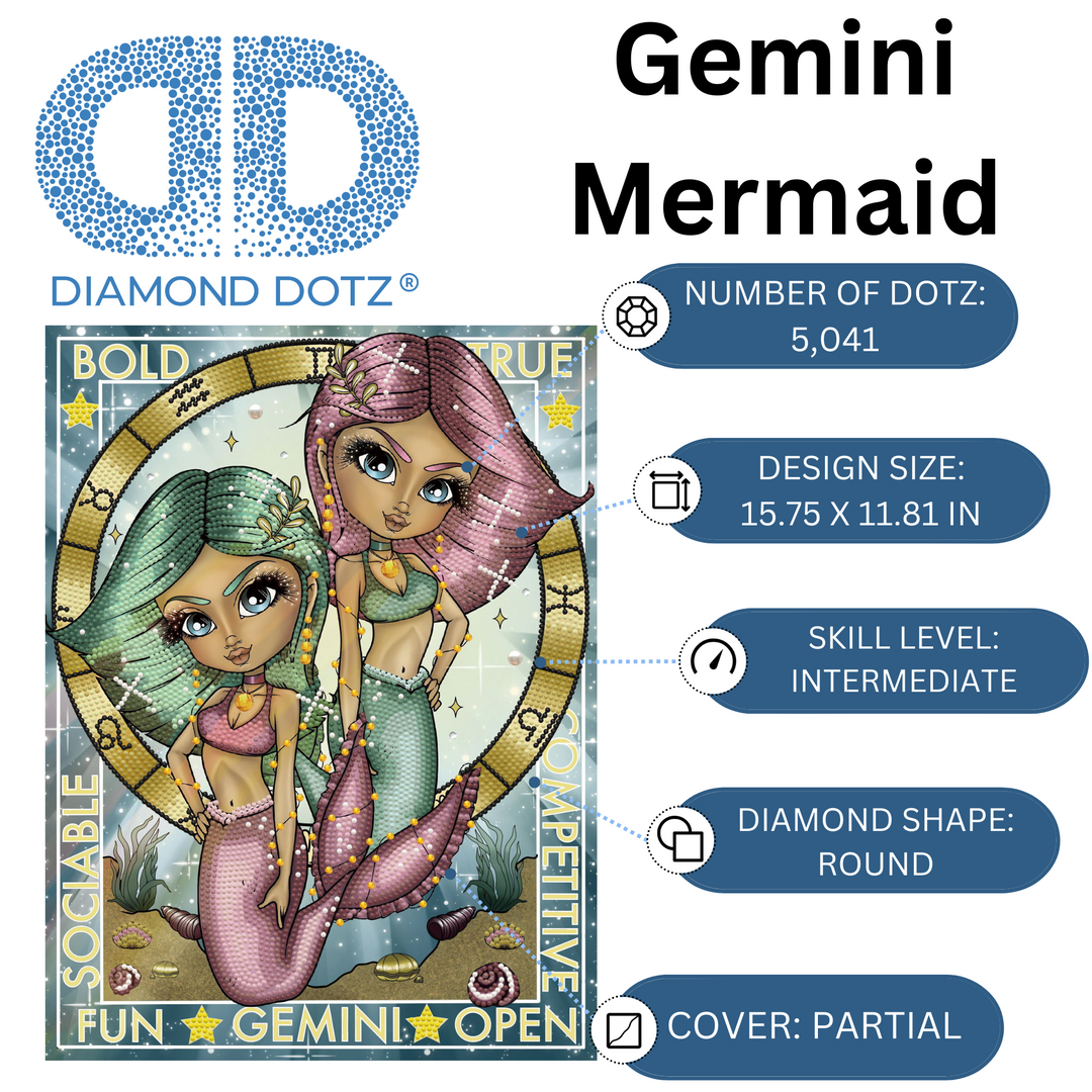 Diamond Dotz Gemini - 15.75 x 11.81 in