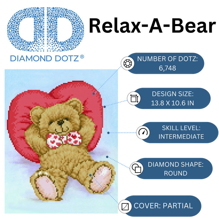 Diamond Dotz Relax-a-Bear - 11 x 11 in