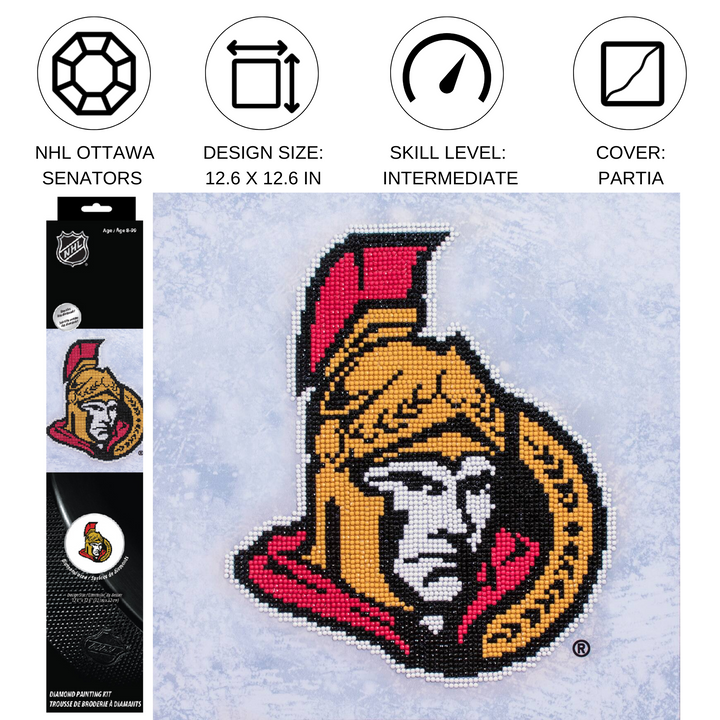 Diamond Dotz NHL Ottawa Senators - 12.6 x 12.6 in