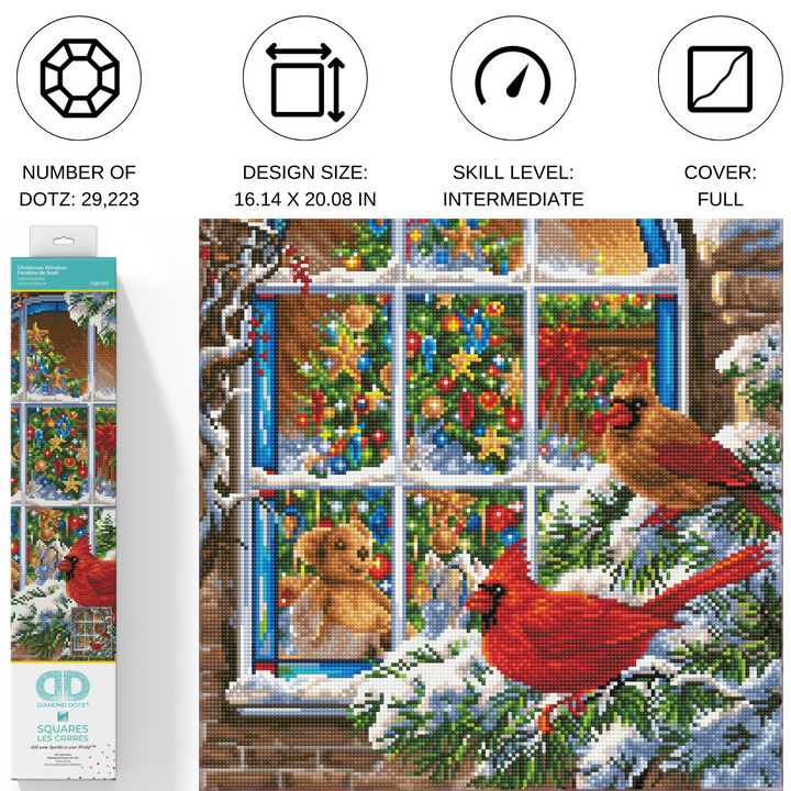 Diamond Dotz Christmas Window - 16.14 x 20.08 in