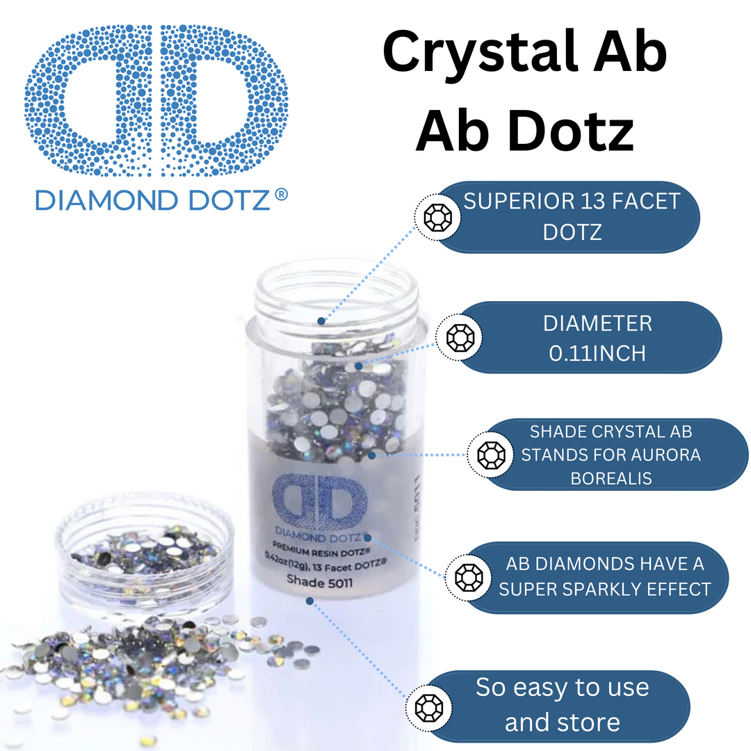 Diamond Dotz 2.8MM 12G DOTZ Cylinder - Crystal AB