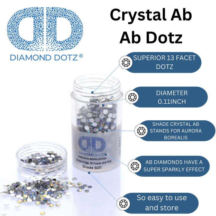Diamond Dotz 2.8MM 12G DOTZ Cylinder - Crystal AB