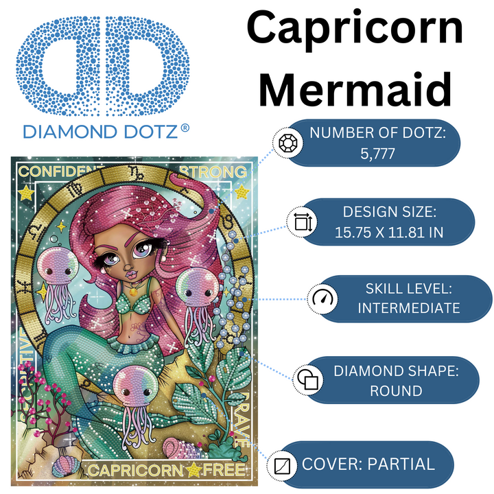 Diamond Dotz Capricorn - 15.75 x 11.81 in