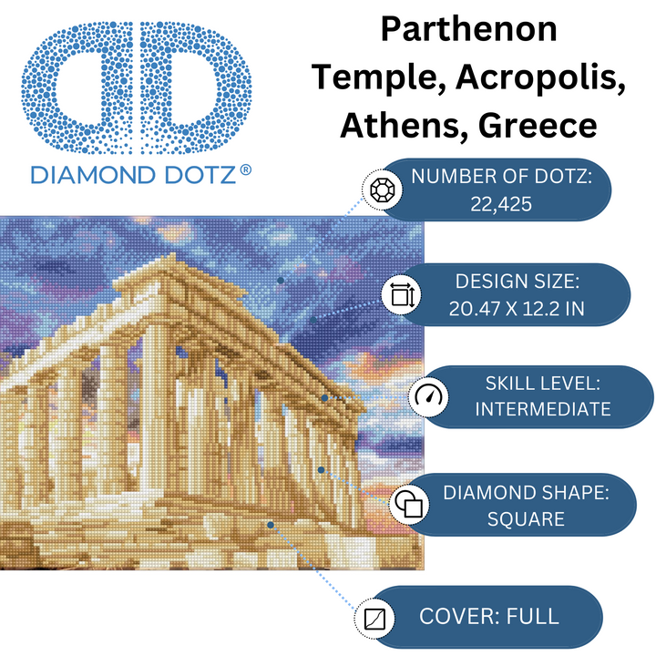 Diamond Dotz Parthenon Temple - 20.47 x 12.2 in