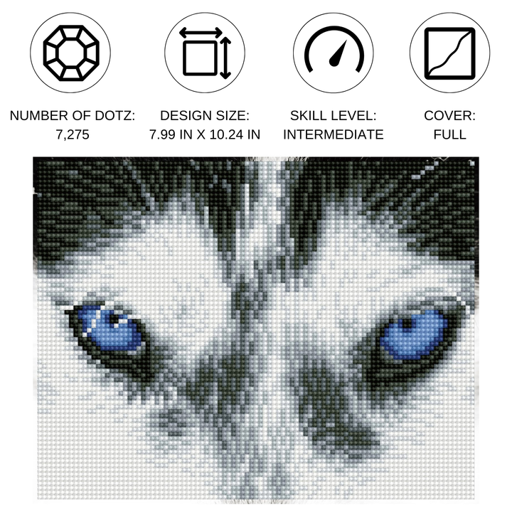Diamond Dotz Mystic Husky - 7.99 x 10.24 in