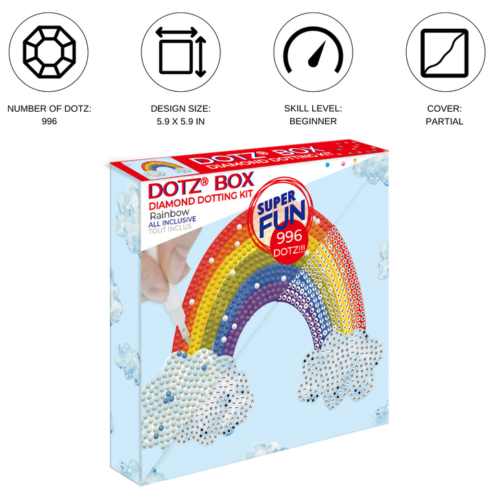 Diamond Dotz Rainbow Smile - 5.91 x 5.91 in
