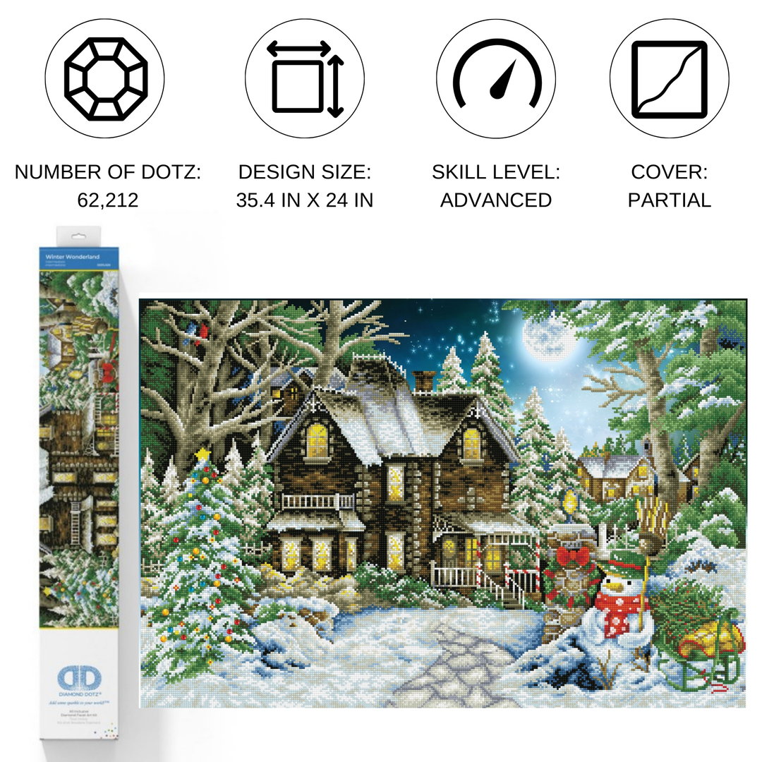 Diamond Dotz Winter Wonderland - 35.4 x 24.4 in