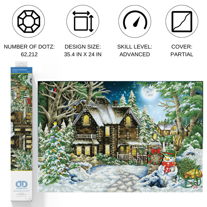Diamond Dotz Winter Wonderland - 35.4 x 24.4 in