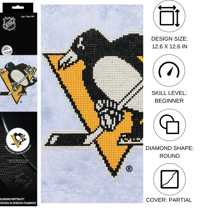 Diamond Dotz NHL Pittsburgh Penguins - 12.6 x 12.6 in