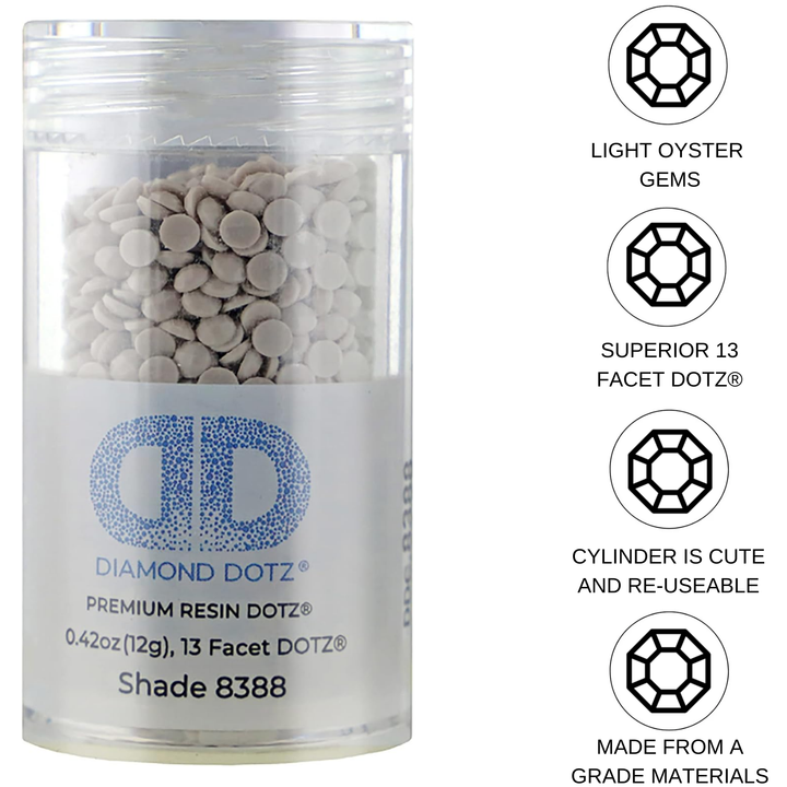 Diamond Dotz 2.8MM 12G DOTZ Cylinder - Light Oyster