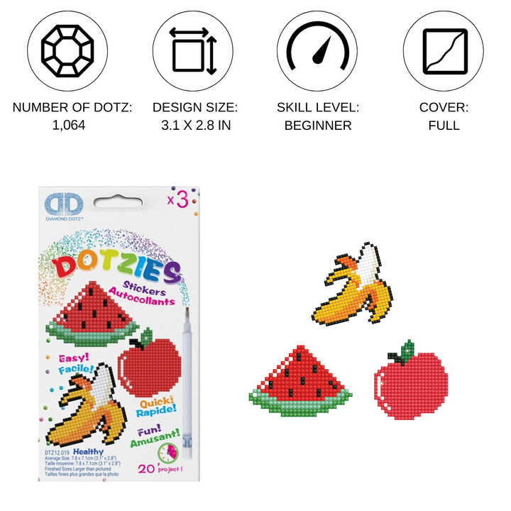Diamond Dotz Healthy - DOTZIES Stickers Kit