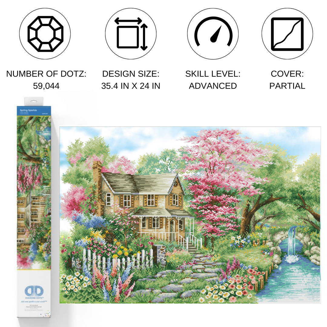 Diamond Dotz Spring Sparkle - 35.4 x 24 in