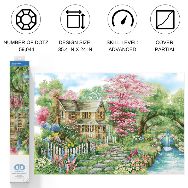 Diamond Dotz Spring Sparkle - 35.4 x 24 in