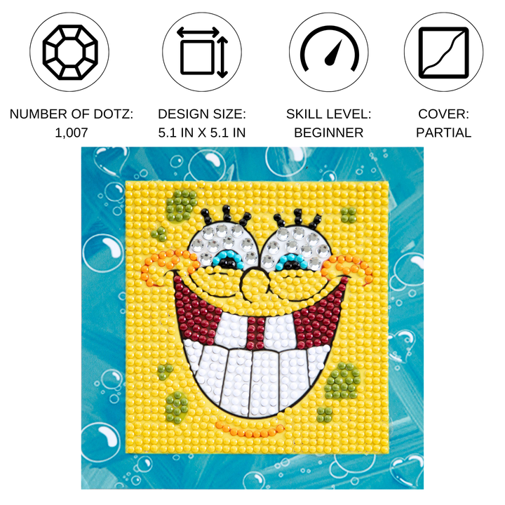 Diamond Dotz SpongeBob Smile! Cameo - 5.1 x 5.1 in