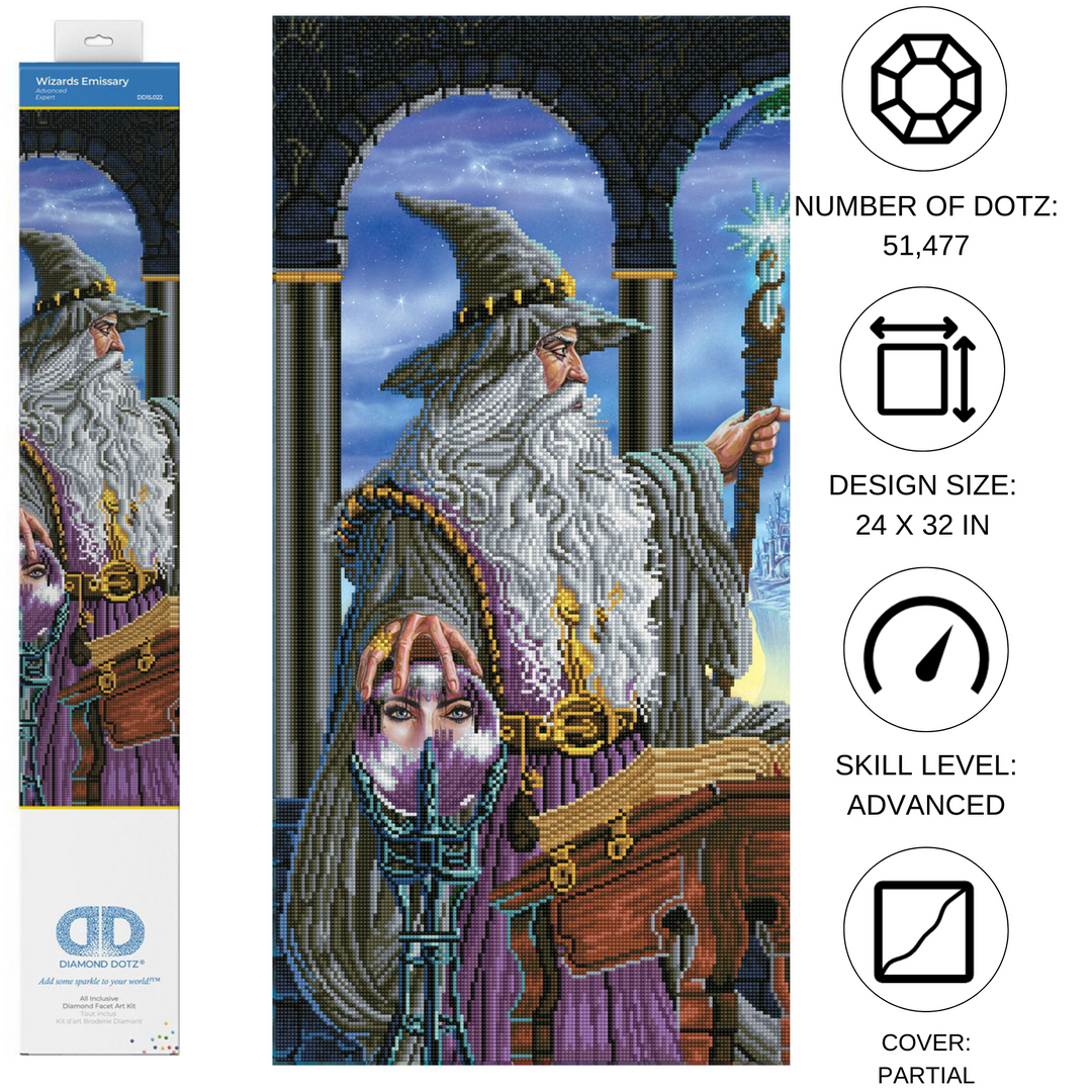 Diamond Dotz Wizards Emissary - 24 x 32 in